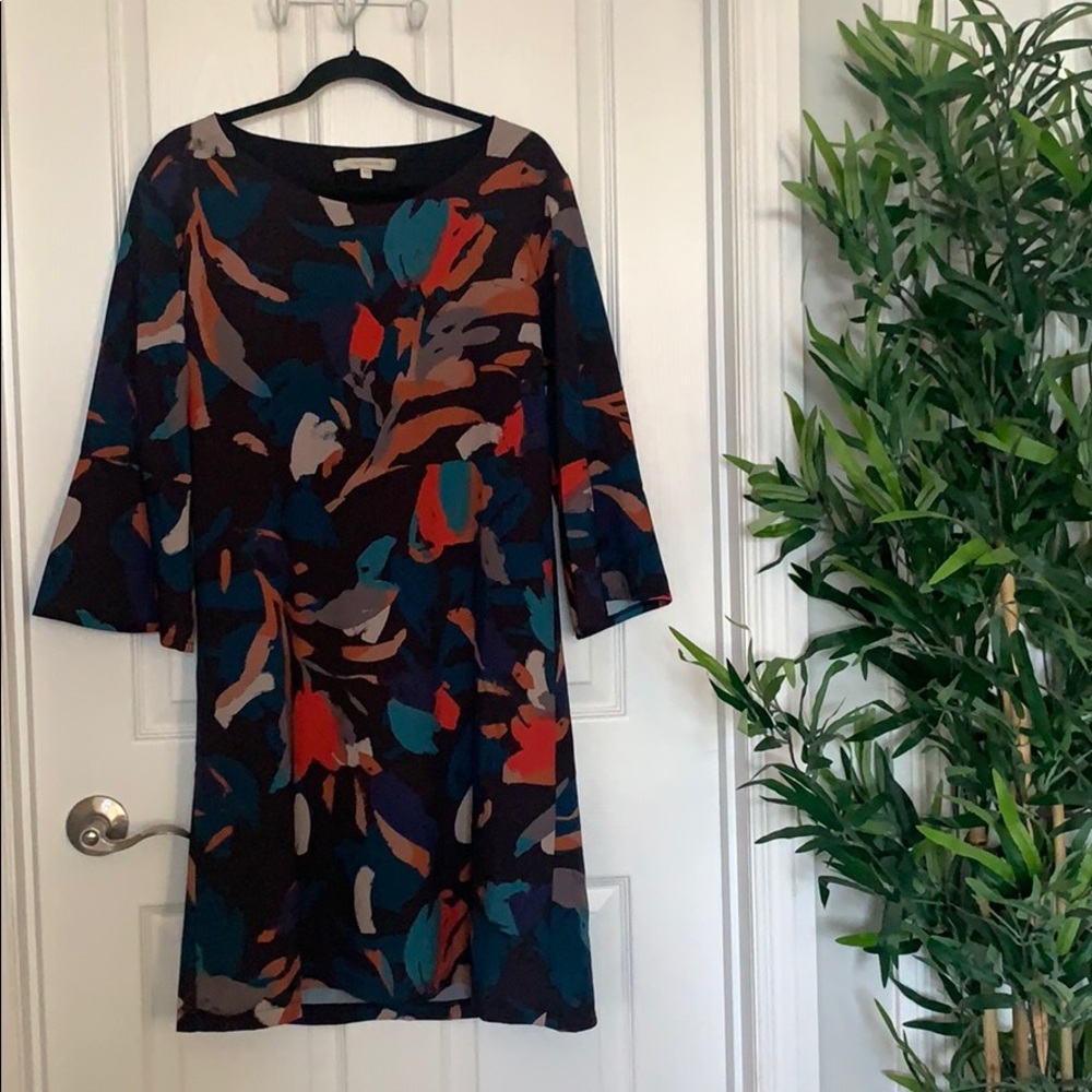 Picasso Bell Sleeve Dress Floral